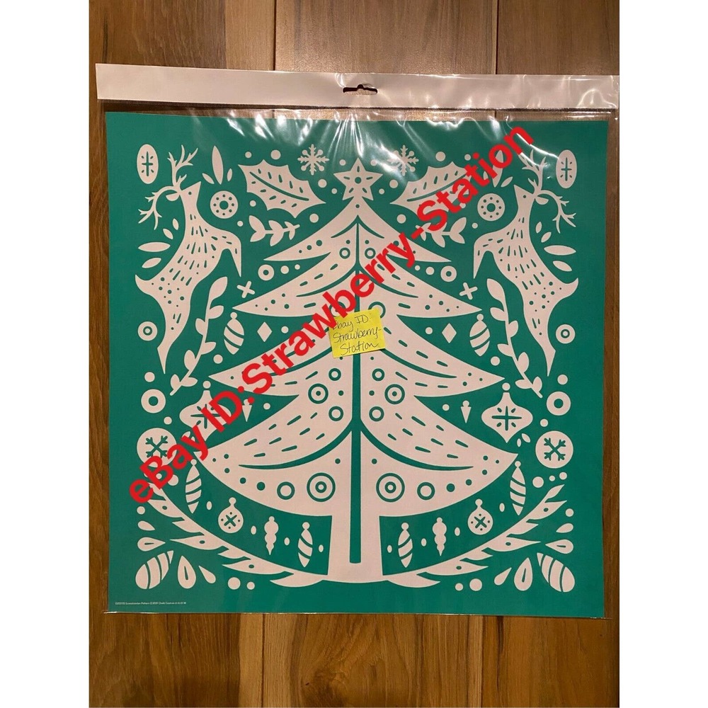 Chalk Couture Silk Screen Transfers Stencils Christmas Scandinavian Pattern NEW